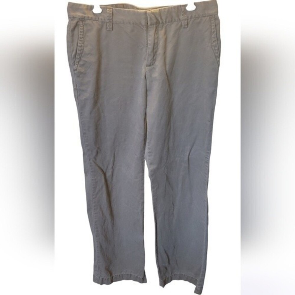 Gap Normcore Green Chino Khaki Olive Green Dress Career Work Trouser Pants 4